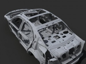 car frame 04 3D-Modell