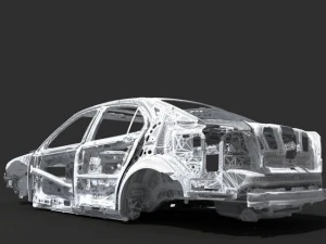 car frame 04 3D Model