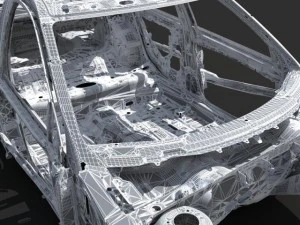 car frame 04 3D Model