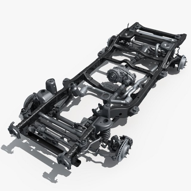 car chassis 02 3D 모델 .c4d .max .obj .3ds .fbx .stl .blend 
