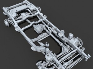 car chassis 02 3D 모델