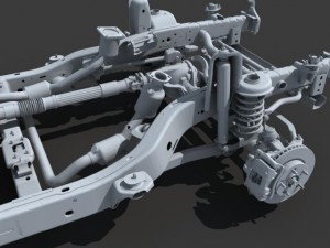 car chassis 02 3D 모델