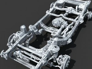 car chassis 02 3D Model