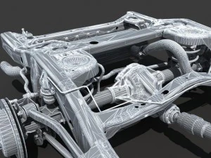 car chassis 02 3D Model