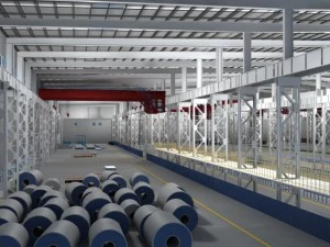 공장 내부 장면 3D 모델