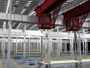 factory interior scene Modelo 3D