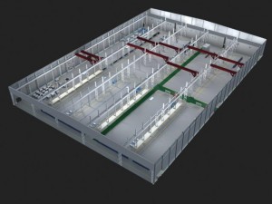 factory interior scene Modelo 3D