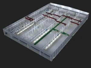 factory interior scene 3D Model