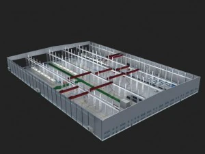 factory interior scene 3D Model
