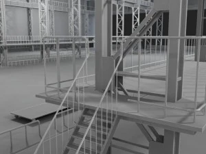 factory interior scene 3D Model