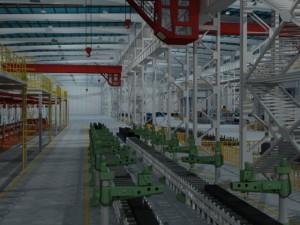 factory interrior scene Modello 3D