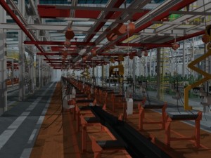 factory interrior scene Modello 3D