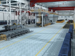 factory interrior scene Modello 3D