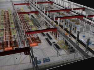 factory interrior scene Modello 3D