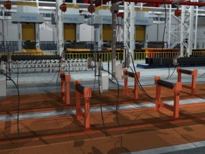 factory interrior scene Modello 3D