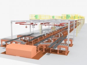 factory interrior scene Modello 3D