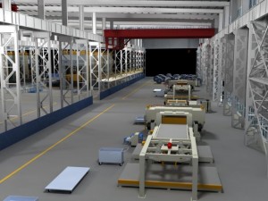 factory interior scene and equipment 3D 模型