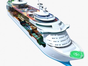mariner of the seas cruise cutaway Model 3D