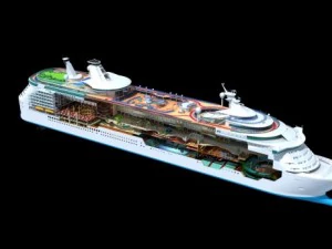 mariner of the seas cruise cutaway 3D Model