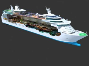 mariner of the seas cruise cutaway 3D Model