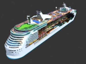 mariner of the seas cruise cutaway 3D Model