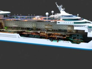 mariner of the seas cruise cutaway 3D Model