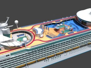 mariner of the seas cruise cutaway 3D Model
