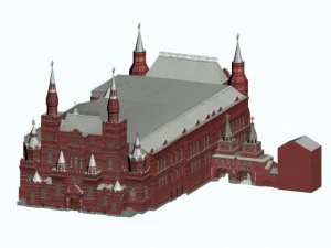 moskova kremlin devlet tarihi m&uuml;zesi 3D Model