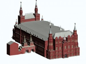 moscow kremlin state historical museum 3D Модель