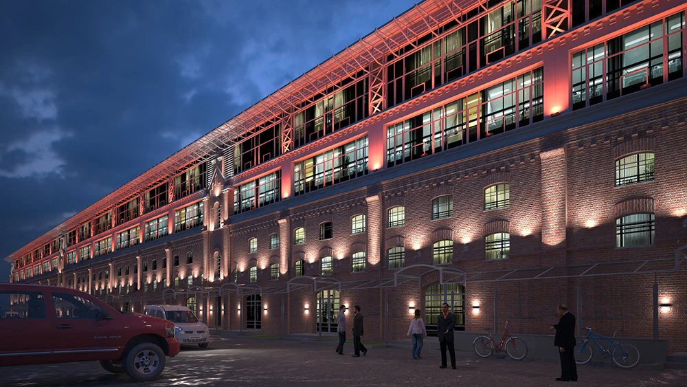 ilumina&ccedil;&atilde;o arquitet&ocirc;nica do centro de neg&oacute;cios Modelo 3D .c4d .max .obj .3ds .fbx .stl .blend 