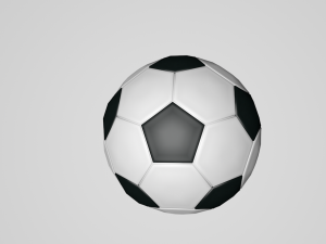 Soccer ball low poly Modèle 3D