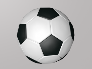 Soccer ball low poly 3D Modell