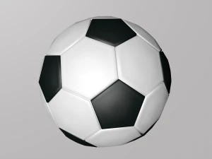 Soccer ball low poly 3D Model