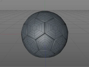 Soccer ball low poly 3D Model