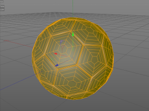 Soccer ball low poly 3D Modell