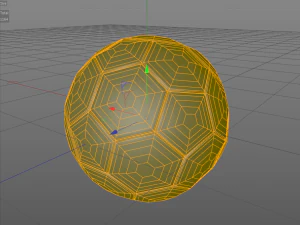 Soccer ball low poly 3D Model
