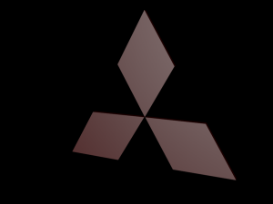 mitsubishi logo 3D मॉडल