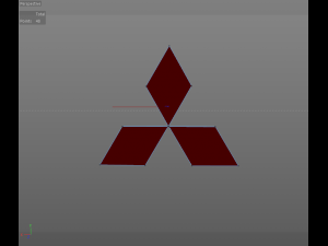 mitsubishi logo 3D मॉडल