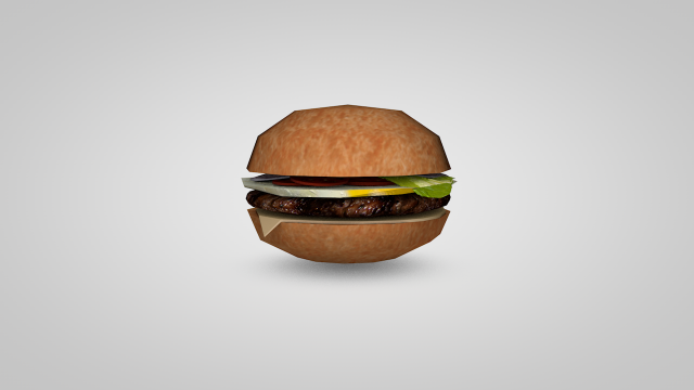 Hamburger 3D Model .c4d .max .obj .3ds .fbx .stl .blend 
