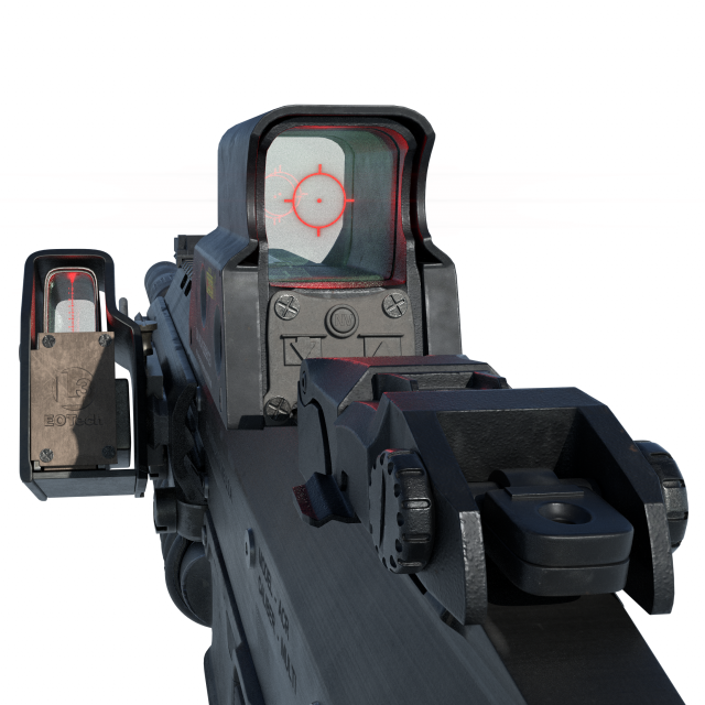 acr rifle 2x color versions black and tan 3D 模型 .c4d .max .obj .3ds .fbx .stl .blend 