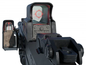 acr 步枪 2x 颜色版本 黑色和棕褐色 3D 模型