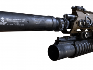 acr rifle 2x color versions black and tan 3D 模型