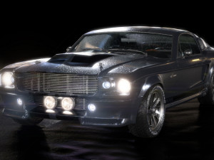 mustang shelby gt 500 1967 Model 3D