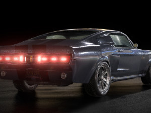 mustang shelby gt 500 1967 Model 3D