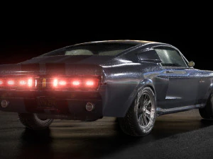 mustang shelby gt 500 1967 Modelo 3D