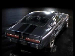 mustang shelby gt 500 1967 Modelo 3D