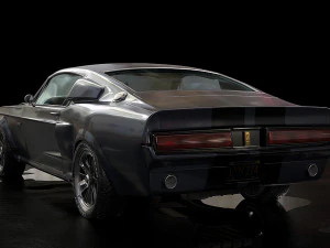 mustang shelby gt 500 1967 Modelo 3D