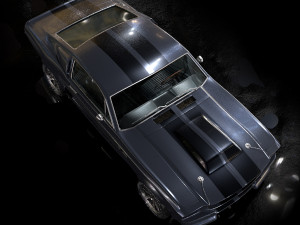 mustang shelby gt 500 1967 Model 3D