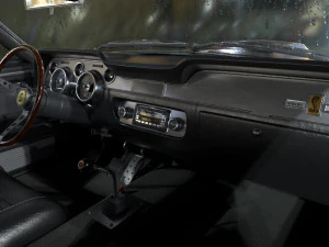 mustang shelby gt 500 1967 Modelo 3D