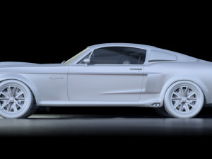 mustang shelby gt 500 1967 Model 3D